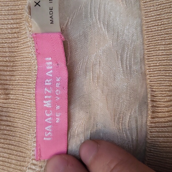 Xl isaac mizrahi sheer beige top - Picture 4 of 5